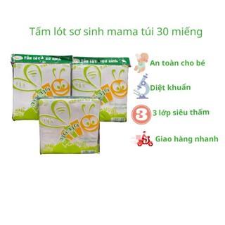 Combo 10 sản phẩm Tấm Lót Sơ Sinh Mama (30miếng/túi)