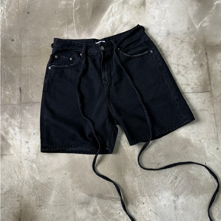 Quần DENIM SHORT - BLACK  - chính hãng THBBRAND