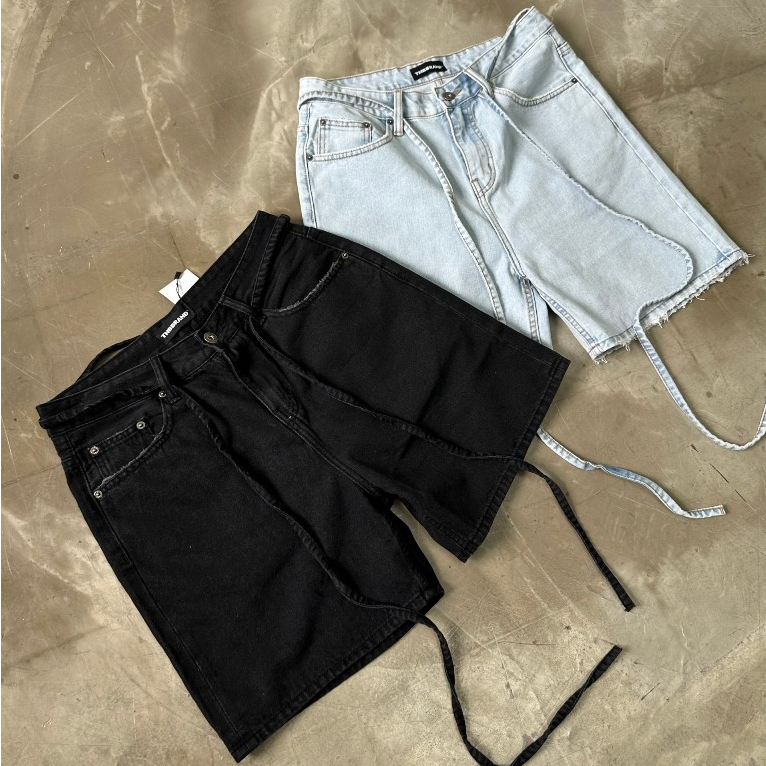 Quần DENIM SHORT - BLACK  - chính hãng THBBRAND