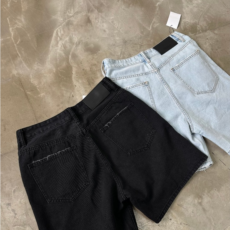 Quần DENIM SHORT - BLACK  - chính hãng THBBRAND