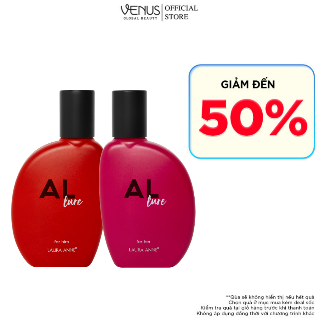 Bộ đôi Nước hoa Nam Nữ Laura Anne Allure - Dynamic - Mystic 50ml