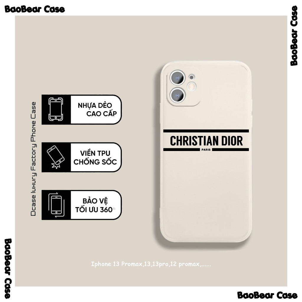 Ốp lưng viền vuông Dior Paris iphone 15prm,15pro,15,14prm,14plus,14pro,14,13prm,13pro,13,12prm,12pro,12,11prm,,...
