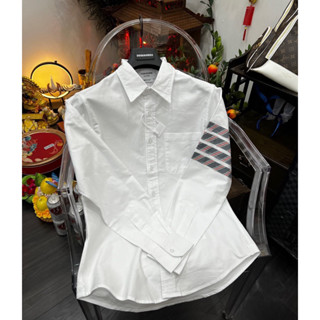 Áo Sơ Mi Dài Tay Nam 920 ThomBR Hoạ Tiết Kẻ Sọc Cánh Tay Chất Vải Thô Thoáng Mát Không Phai Xù Khi Giặt Hàng Cao Cấp