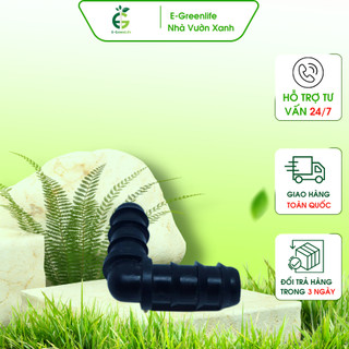 Cút góc ống PE 16mm - E-Greenlife nhà vườn xanh