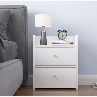 Tủ đầu giường 2 ngăn kéo lắp sẵn ván gỗ mdf