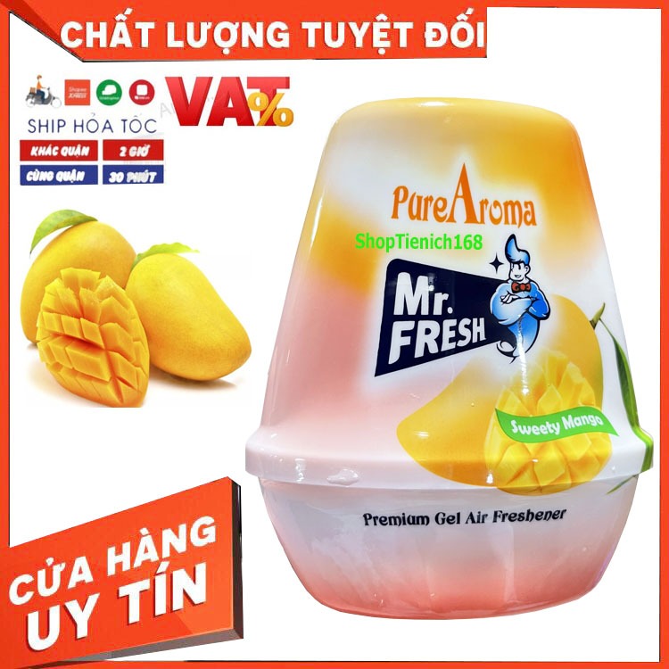 [HƯƠNG THƠM HOA QUẢ SƠN] Sáp thơm phòng khử mùi Mr.fresh 220g Hương Nho, Đào,Soài,Dứa