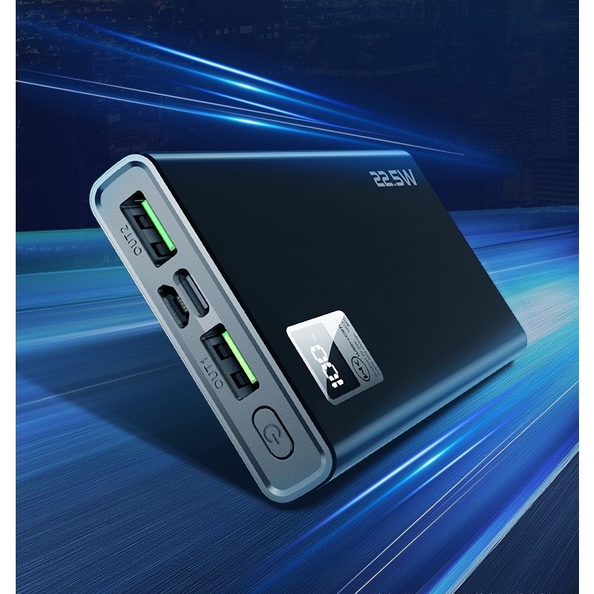 Sạc dự phòng 22.5W chính hãng Wekome dung lượng 10000mAh 20000mAh màn LED hiển thị cho iPhone samsung