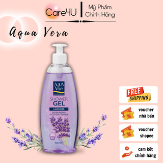 Gel tắm dưỡng da AquaVera chiết xuất oải hương 500ML