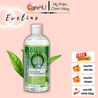 Nước hoa hồng kiềm dầu với khoáng chất Eveline Magma Facemed 400ml