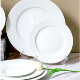 HỎA TỐC Đĩa Sứ Tròn Trắng Phẳng Trơn HÀNG ĐẸP DÀY SÁNG NẶNG TAY đủ size 10cm 15cm 17cm 18cm 22cm 25cm 28cm