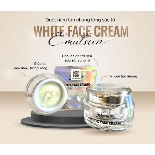 Kem dưỡng ban đêm JUKIMI White Emulsion Nhật 25g.