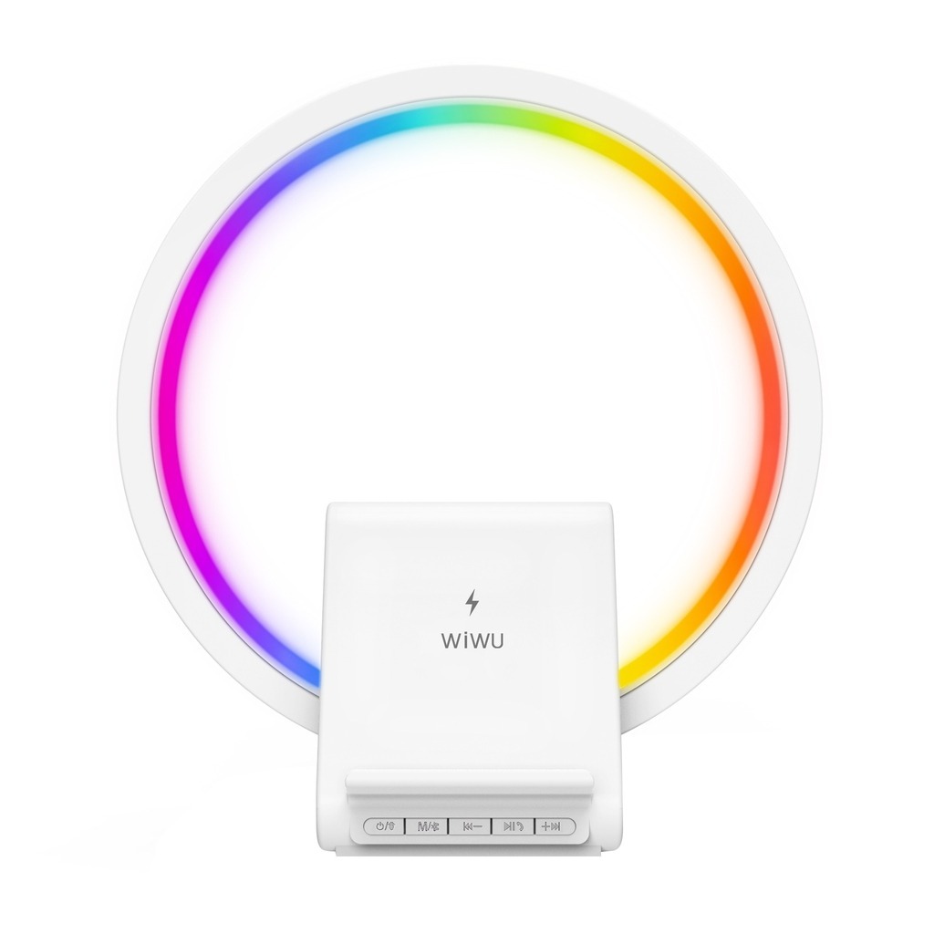 Loa kiêm sạc không dây Wiwu Wi-W021 2 in 1 Wireless charger speaker