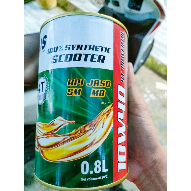 Nhớt Xe Tay Ga ZEUS Scooter 100% Synthetic 10W40 4T Power Oil 800ml