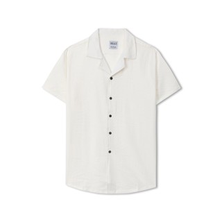 Áo Sơ Mi Đũi Nam Cộc Tay Cổ Vest Dekace Mặc Hè Thoáng Mát