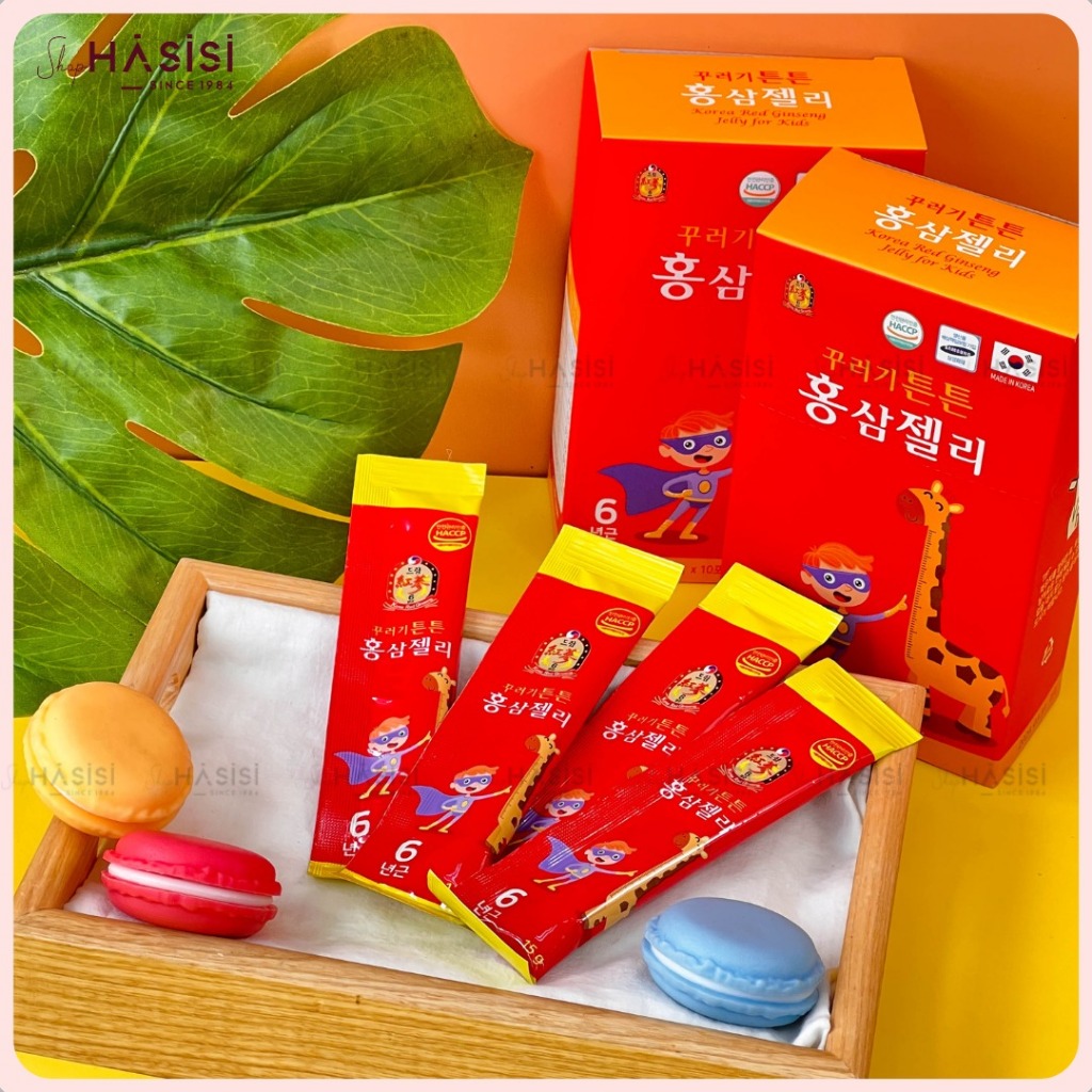 Thạch Hồng Sâm Trẻ Em Hàn Quốc KOREA RED GINSENG - Jelly For Kids 15g x30