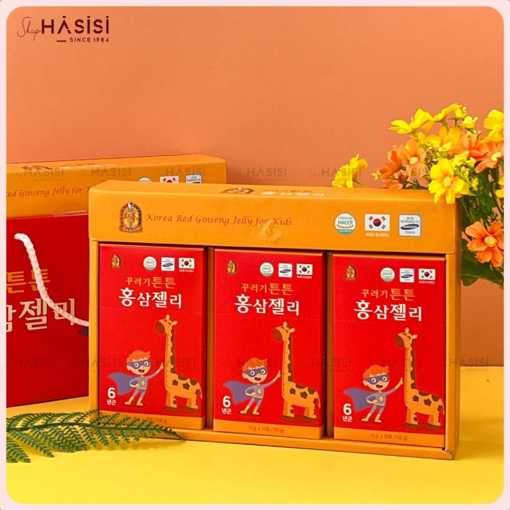 Thạch Hồng Sâm Trẻ Em Hàn Quốc KOREA RED GINSENG - Jelly For Kids 15g x30