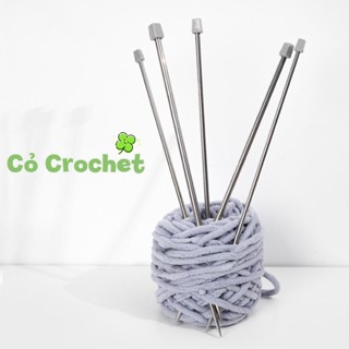  Kim Đan Len Inox Nhẹ Có Chốt Chặn  1 Cặp  dùng làm khăn quàng cổ mũ áo 