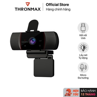 Webcam camera máy tính thronmax Stream Go X1 1080p/ 30fps - Thronmax Go X1 có micro học online, livestream - Chính hãng