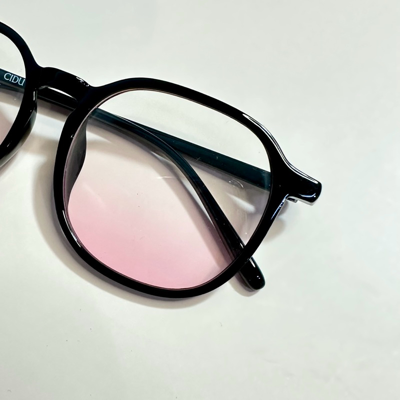 Kính Thời Trang Mắt Tròn Gọng Đen Cidu Mk32