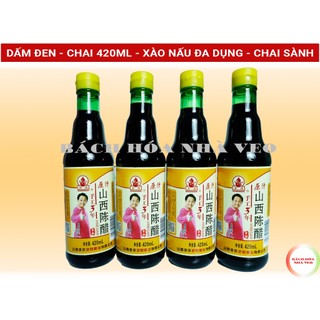Dấm đen, dấm sơn tây gia vị nấu ăn đa dụng, chai sành 420ml