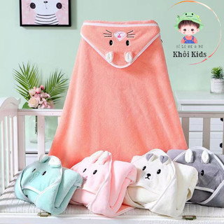 Choàng ủ, chăn, khăn choàng, chăn lông tuyết hình thú xinh yêu ấm áp cho bé
