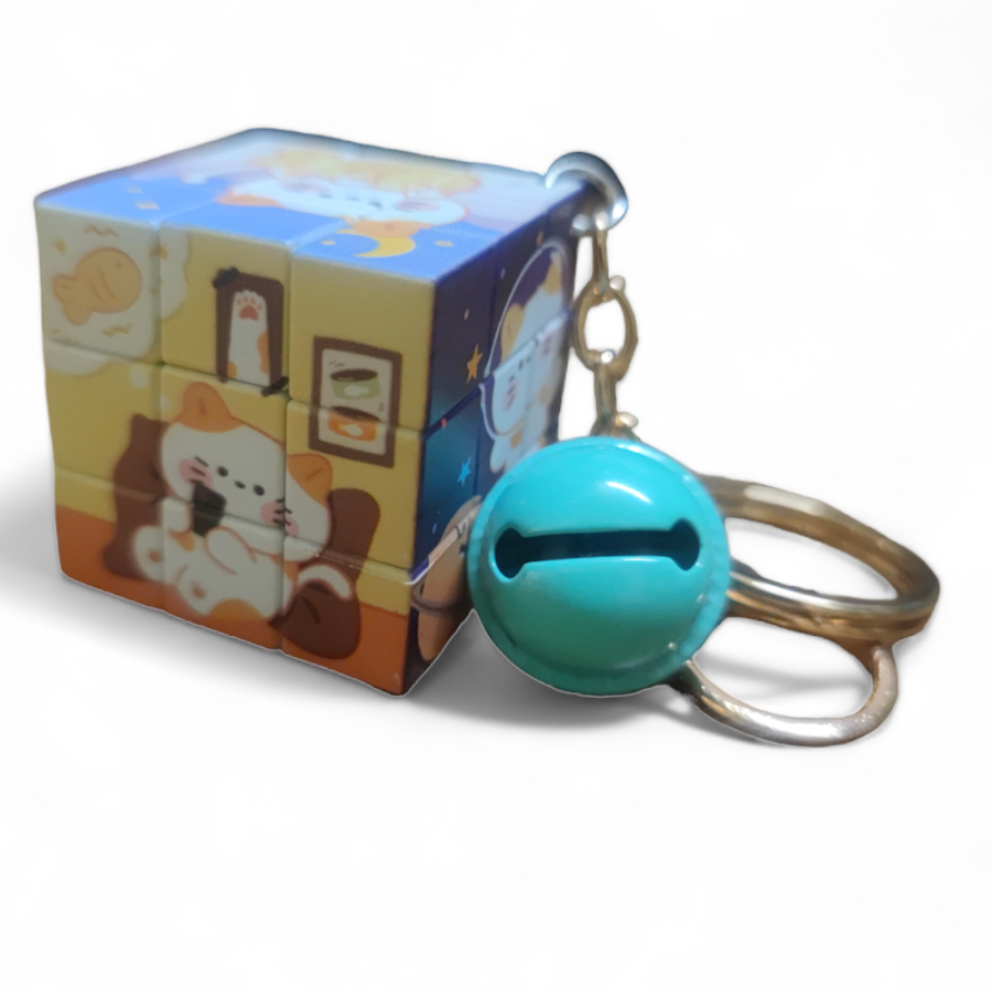 Móc khóa rubik hình gấu dâu nhiều mẫu hoạt hình dễ thương móc khóa rubik giá rẻ