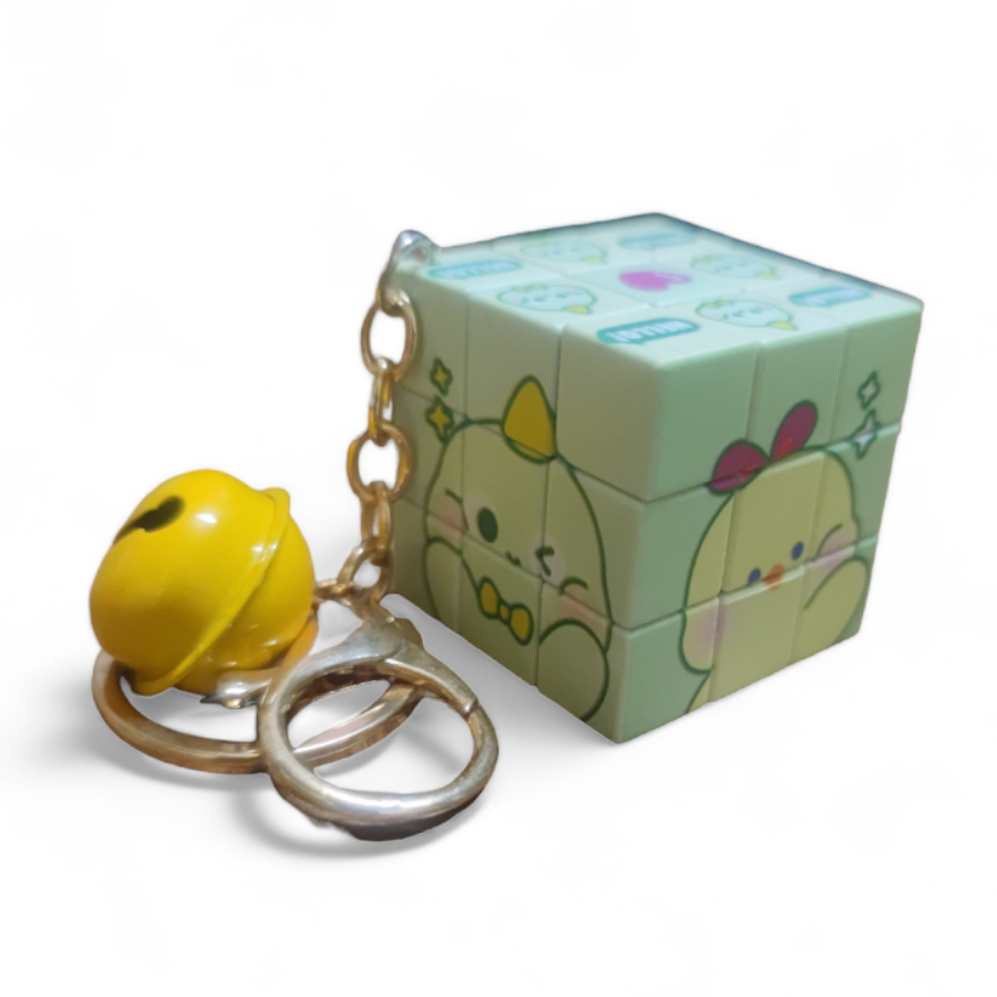 Móc khóa rubik hình gấu dâu nhiều mẫu hoạt hình dễ thương móc khóa rubik giá rẻ