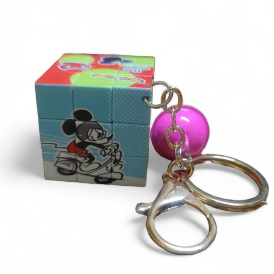 Móc khóa rubik hình gấu dâu nhiều mẫu hoạt hình dễ thương móc khóa rubik giá rẻ