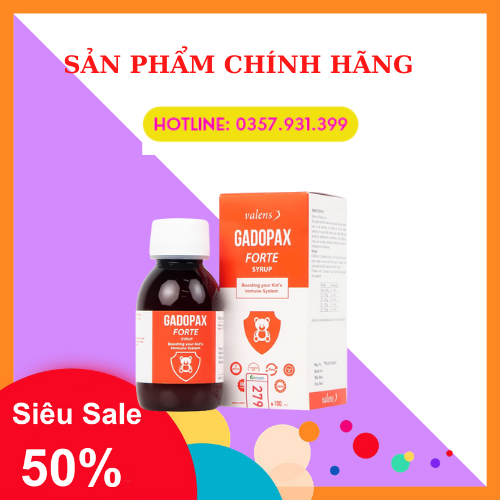 Gadopax Forte 👍[CHÍNH HÃNG]👍  Tăng đề kháng vượt trội từ Châu Âu, Trẻ hết ốm vặt