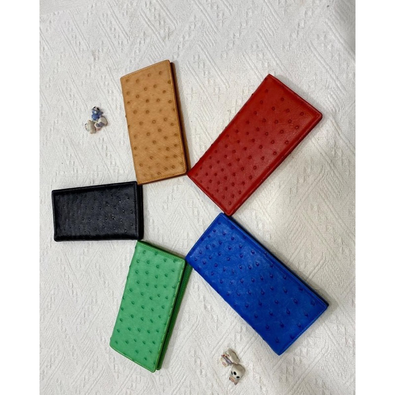 Ví da đà điểu xịn hàng xuất Hàn