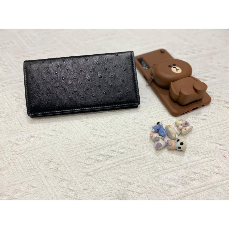 Ví da đà điểu xịn hàng xuất Hàn