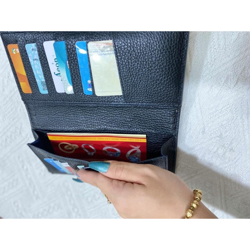 Ví da đà điểu xịn hàng xuất Hàn