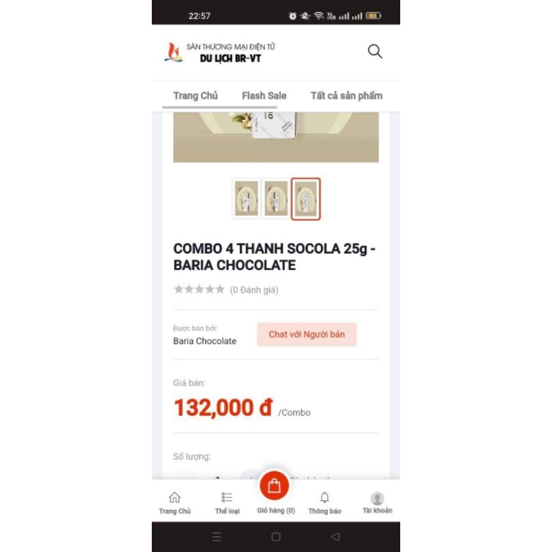 HỘP 20 THANH SOCOLA BARIA PHỦ HẠNH NHÂN