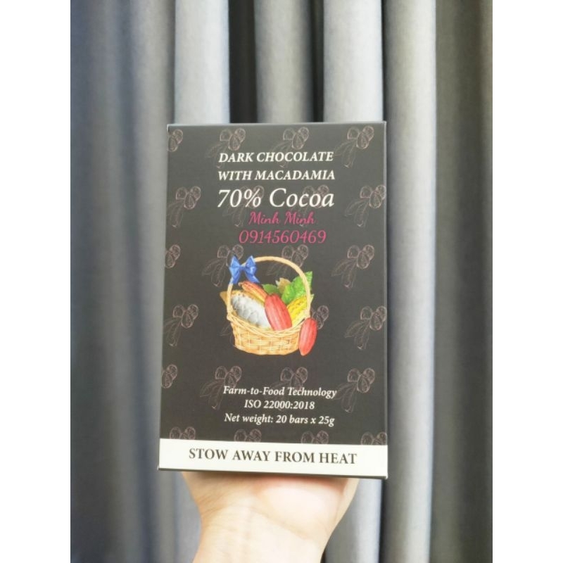 HỘP 20 THANH SOCOLA BARIA PHỦ HẠNH NHÂN
