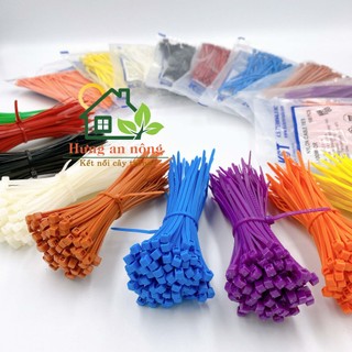 DR310DALO - Combo 9 sét màu dây rút nhựa đánh dấu gia cầm, buộc linh kiện ( sét 100 sợi size 2.5x100mm )