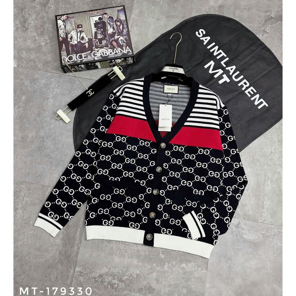 Áo Khoác Cardigan GC Sơn Tùng Chất Len Dệt Kim Hoạ Tiết Hàng Quảng Châu Cao Cấp Loại 1 Có Sẵn | BigBuy360 - bigbuy360.vn