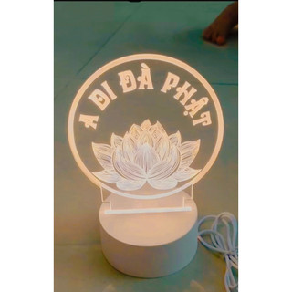 [Chọn mẫu ib ạ] Đèn led  Phật giáo  cao 20cm