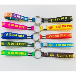Móc Khóa dây CAO SU A Di Đà Phật