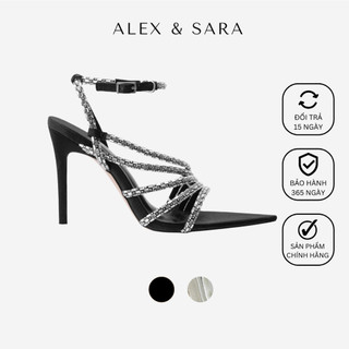 Giày cao gót nữ Stella Heels gót cao 9,5cm đính đá sang trọng, đẳng cấp cho nàng đi tiệc, sự kiện ALEX & SARA | AL202