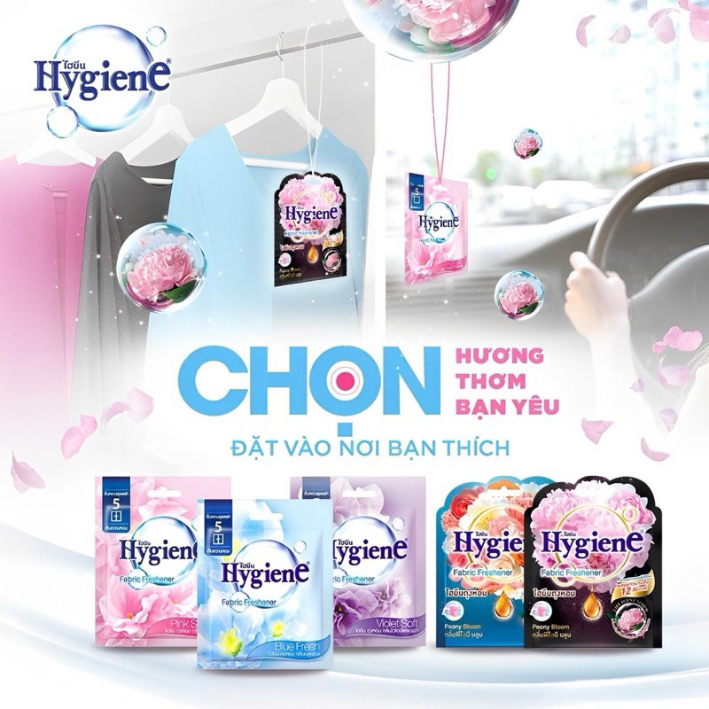 Túi treo thơm phòng, thơm ô tô HY. GIENE Thái Lan