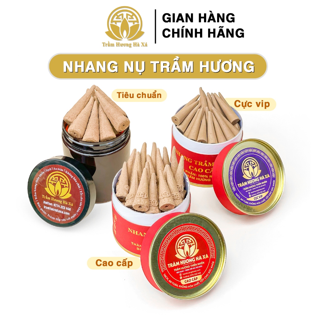 Nhang nụ trầm hương HÀ XÁ sạch thơm tự nhiên đốt xông nhà tẩy uế đồ thờ cúng phong thủy may mắn tài lộc cho gia chủ