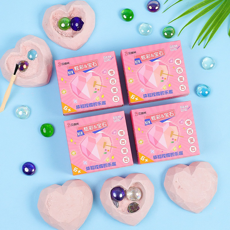 Đồ chơi khai quật hoá thạch đá quý cho bé