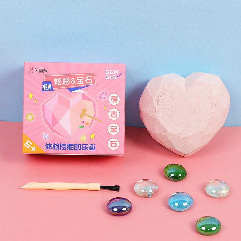 Đồ chơi khai quật hoá thạch đá quý cho bé