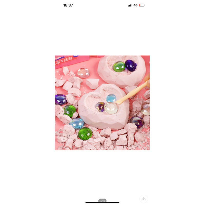 Đồ chơi khai quật hoá thạch đá quý cho bé