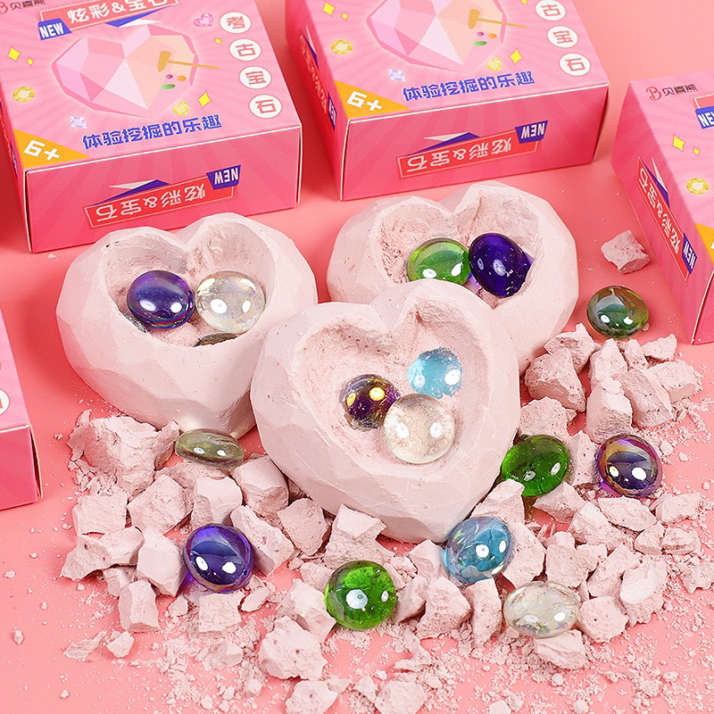 Đồ chơi khai quật hoá thạch đá quý cho bé