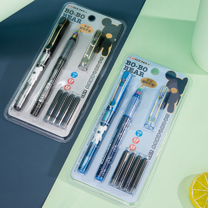 Combo 2 Bút mực máy kèm 4 đầu thay