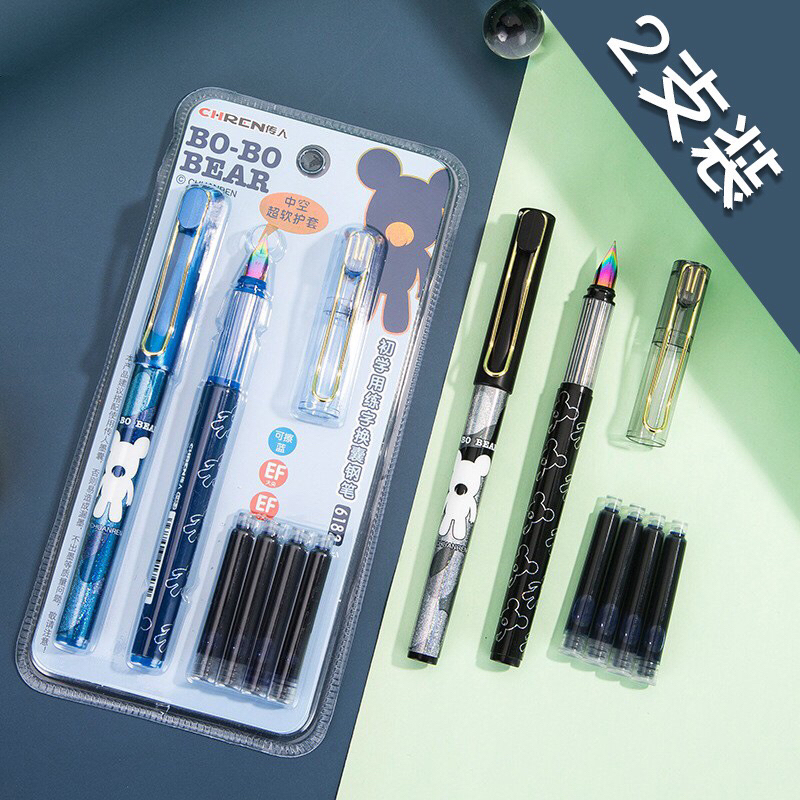 Combo 2 Bút mực máy kèm 4 đầu thay