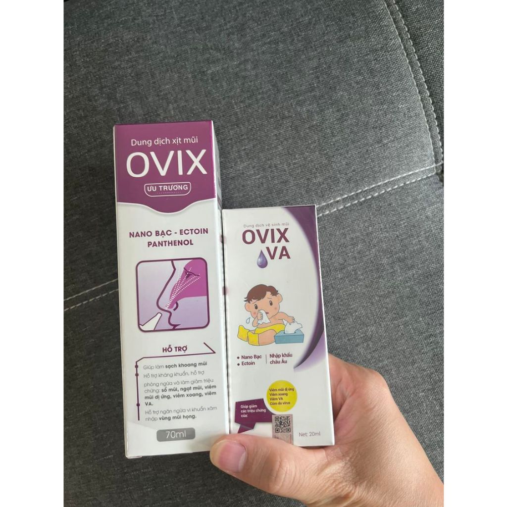Ovix ưu trương 70 ml giúp loãng dịch, giảm nghẹt tắc mũi cho trẻ từ 3 tháng tuổi