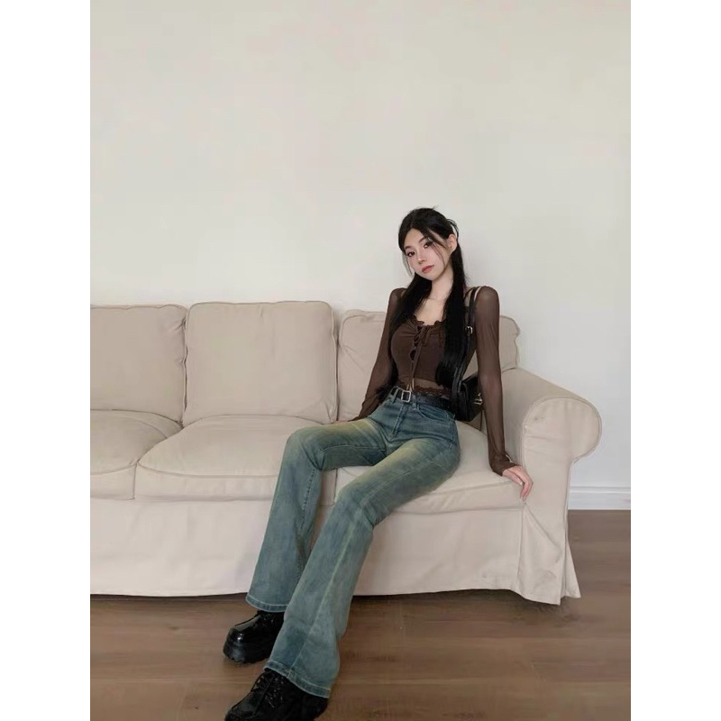 Quần Jeans Ống Loe #bigsize màu hót SIÊU CO GIÃN