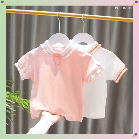ÁO THUN CÓ CỔ BÉ GÁI 2,3,4,5,6 TUỔI HÀNG XUẤT ÂU MỸ 100% COTTON THOÁNG MÁT, MỂM MỊN